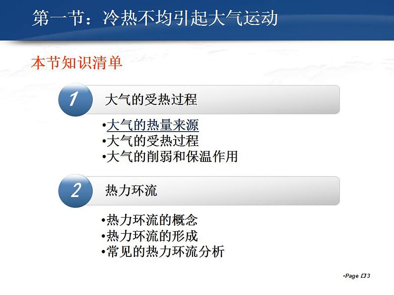 人教版高中地理必修一 第二章 课件：2.1冷热不均引起大气运动03