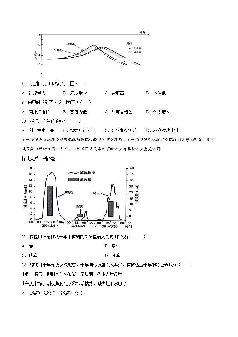 2021-2022学年地理新教材人教版（2019）选择性必修1同步练：5.1自然环境的整体性第3页
