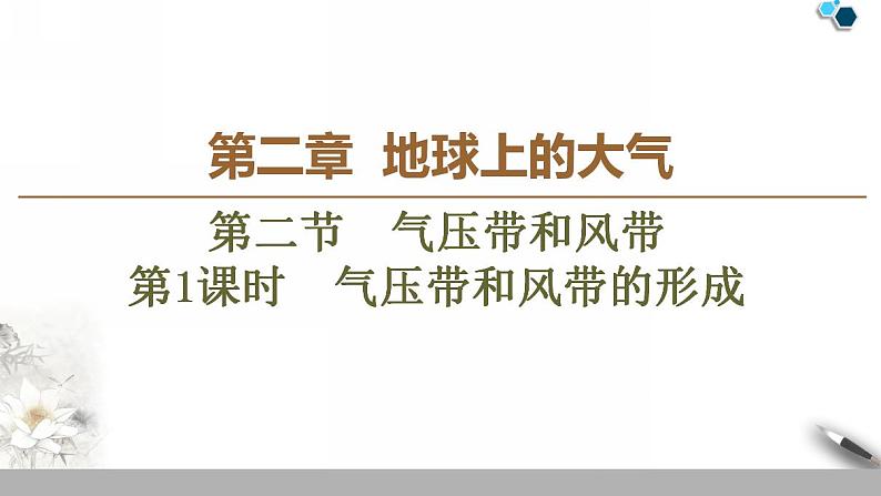 人教版新课标高中地理必修一 第二章 2.2.1气压带和风带的形成课件PPT第1页