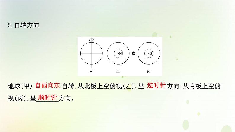 2021_2022学年新教材高中地理第一章地球的运动第一节地球的自转和公转课件新人教版选择性必修第一册第5页