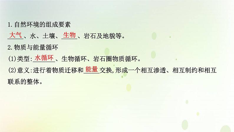 2021_2022学年新教材高中地理第五章自然环境的整体性与差异性第一节自然环境的整体性课件新人教版选择性必修第一册第4页