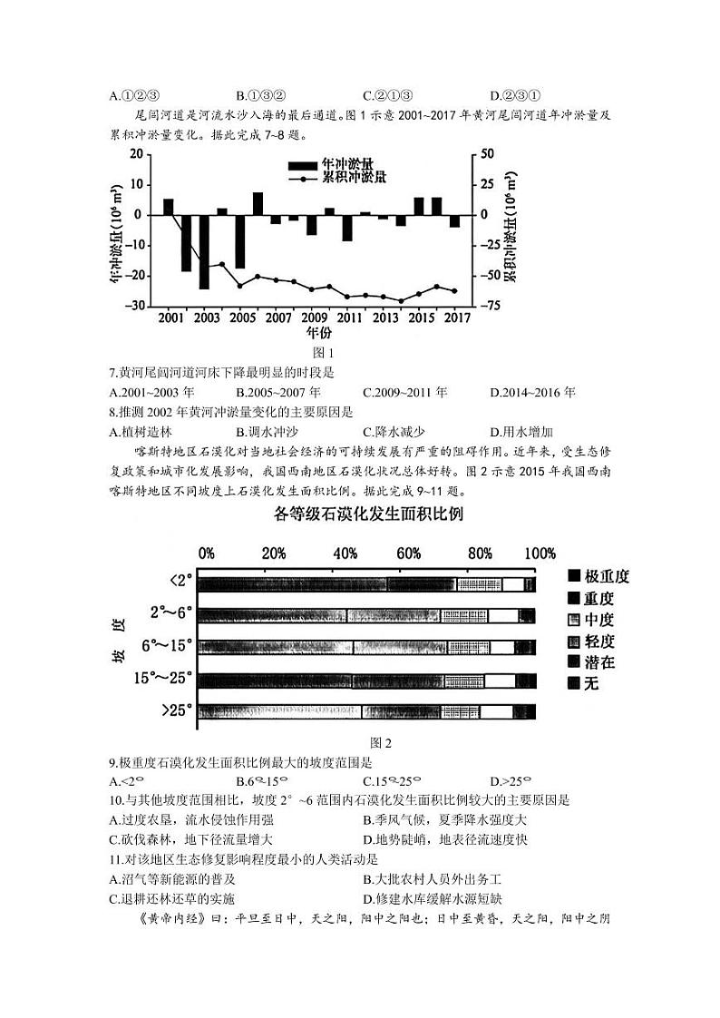 2022届广东省广州市高三上学期10月阶段训练（调研）地理试题（PDF版含答案）第2页