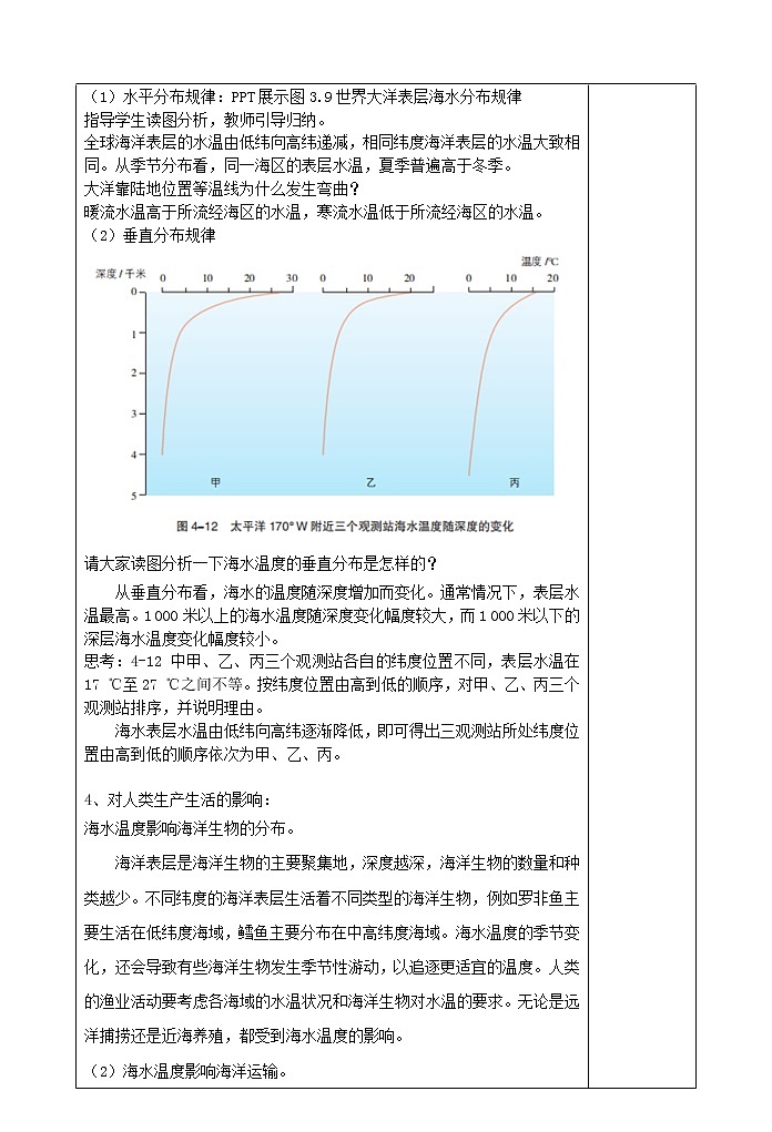 3.2海水的性质——海水的温度教案02