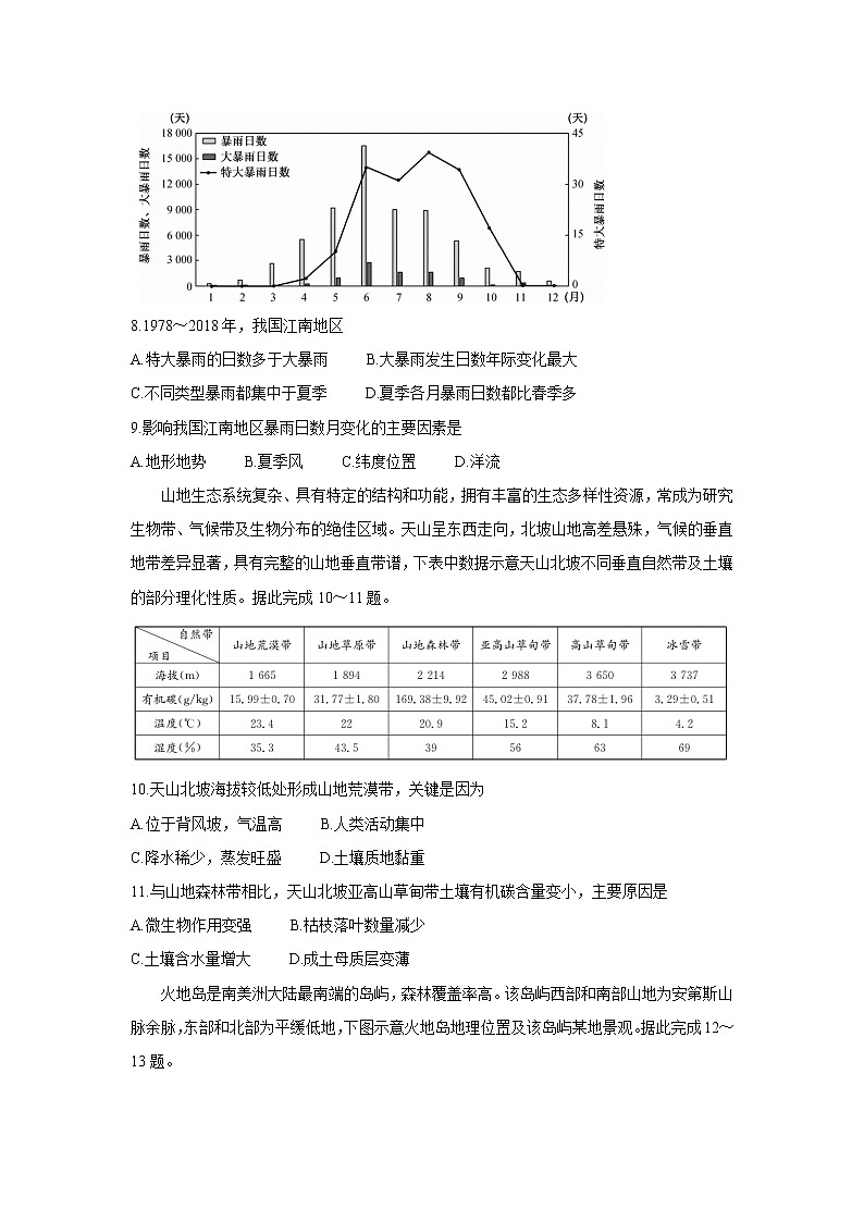山西省运城市2022届高三上学期10月质量检测 地理 含答案bychun第3页