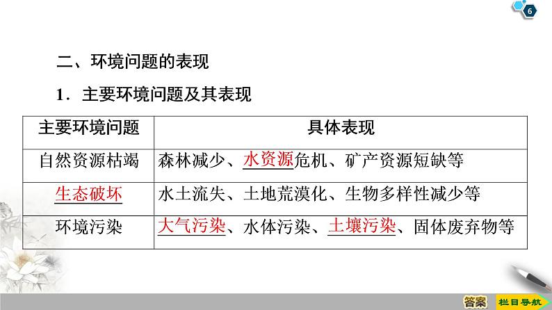 人教版（2019）高中地理必修二第5章 第1节　人类面临的主要环境问题课件PPT第6页