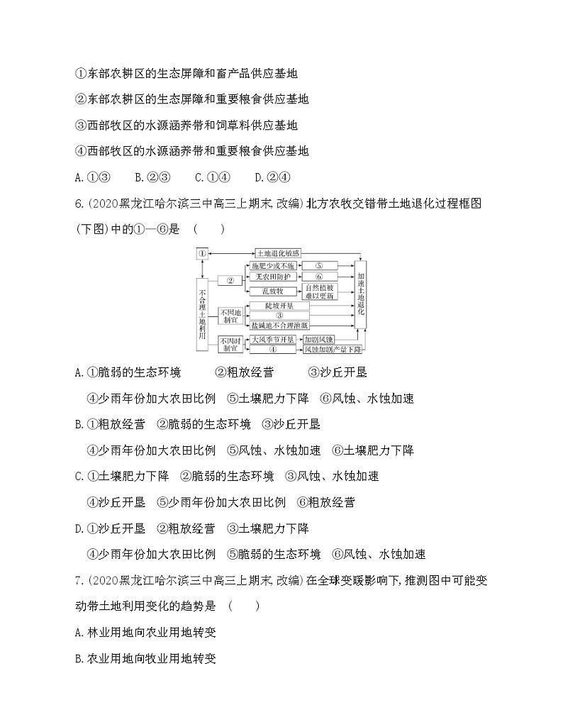 第二节　生态脆弱区的综合治理练习题03