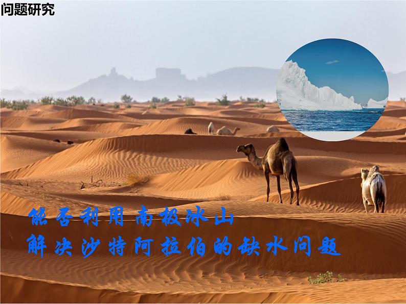 能否利用南极冰山解决沙特阿拉伯的缺水问题PPT课件免费下载01