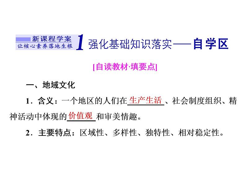 鲁教版（2019）必修2高中地理第二节  地域文化与城乡景观课件02