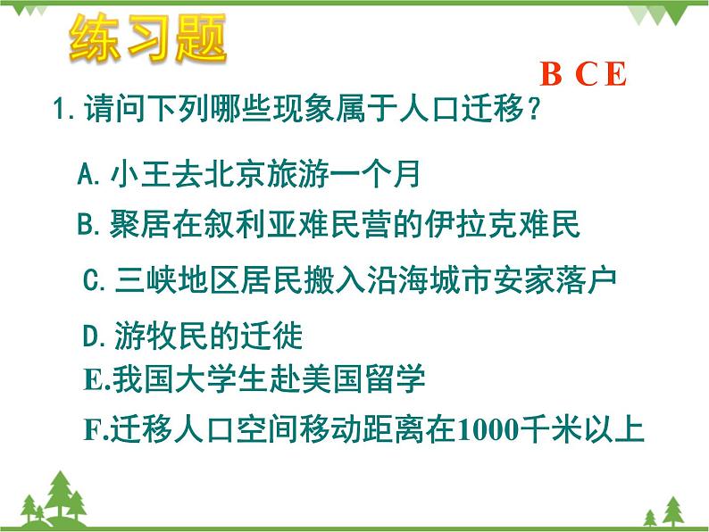 人教版地理必修二 1.2 人口的空间变化 课件第6页