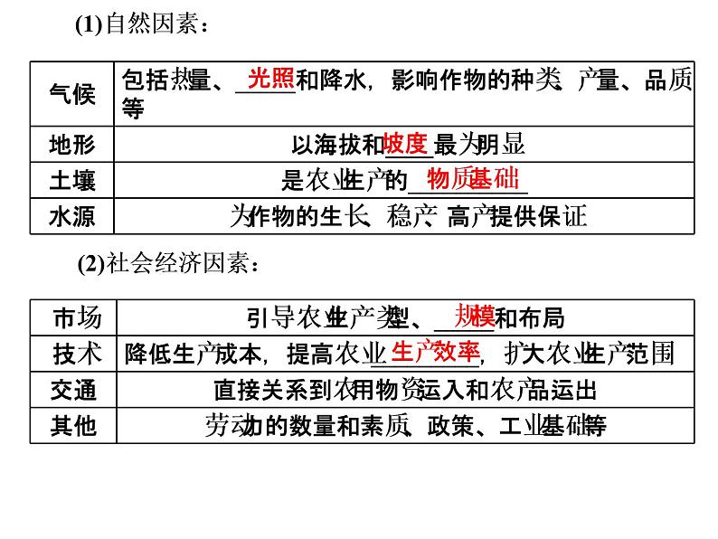 鲁教版（2019）必修2高中地理第一节　农业的区位选择课件05