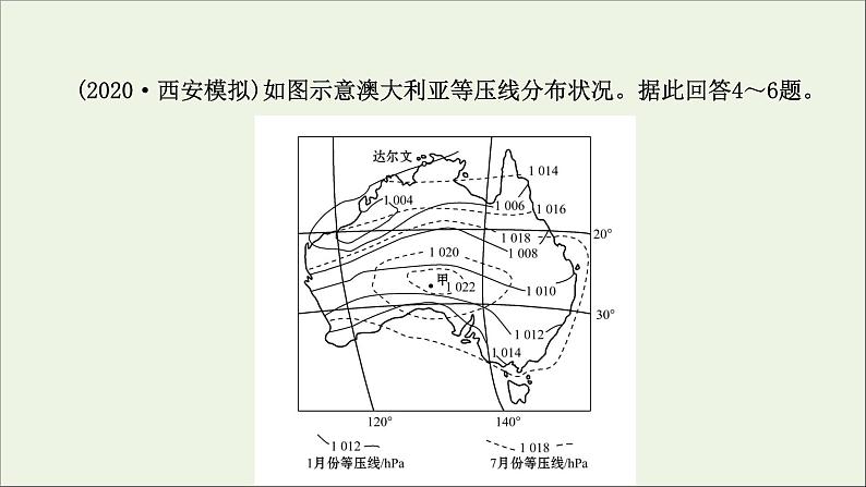 高考地理一轮复习课时作业七热力环流和风课件第6页