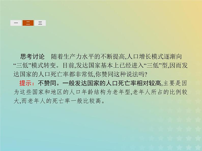 高中地理第一章人口的增长迁移与合理容量1人口增长的模式及地区分布课件中图版必修208