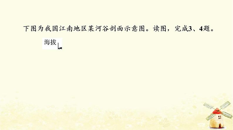 高考地理一轮复习课时练习20河流地貌的发育课件新人教版05