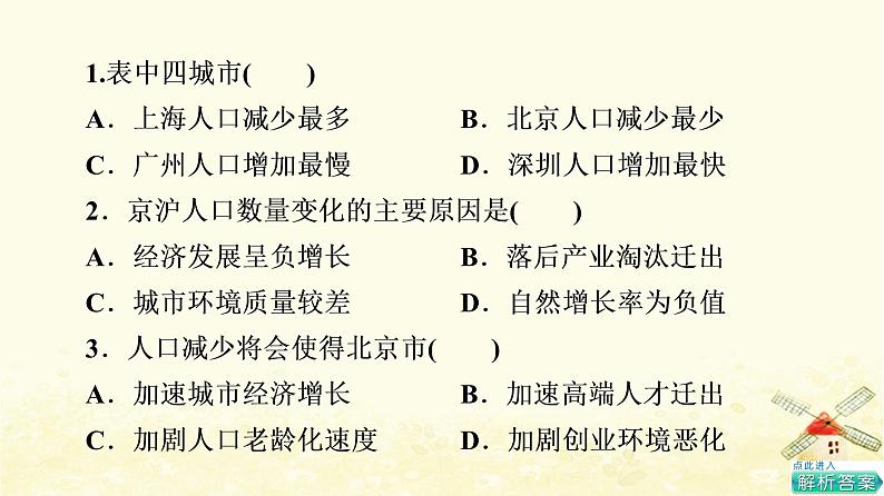 高考地理一轮复习课时练习27人口迁移课件新人教版第3页