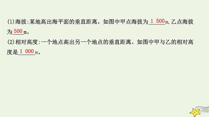 高考地理一轮复习第一章地理基础必备第二节等高线地形图和地形剖面图课件新人教版04