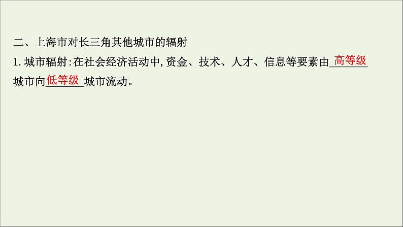 高考地理一轮复习第十六单元区域联系与区域发展第一节大都市辐射对区域发展的影响__以上海市为例课件鲁教版07