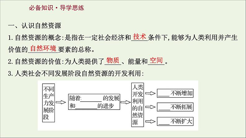 高考地理一轮复习第十八单元自然环境与国家安全第一节自然资源与人类活动课件鲁教版03