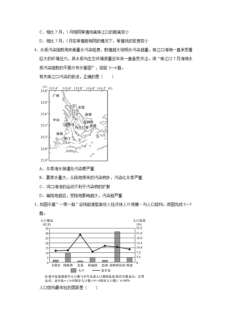 2021年湖南省岳阳市高考地理一模试卷（解析版）第2页