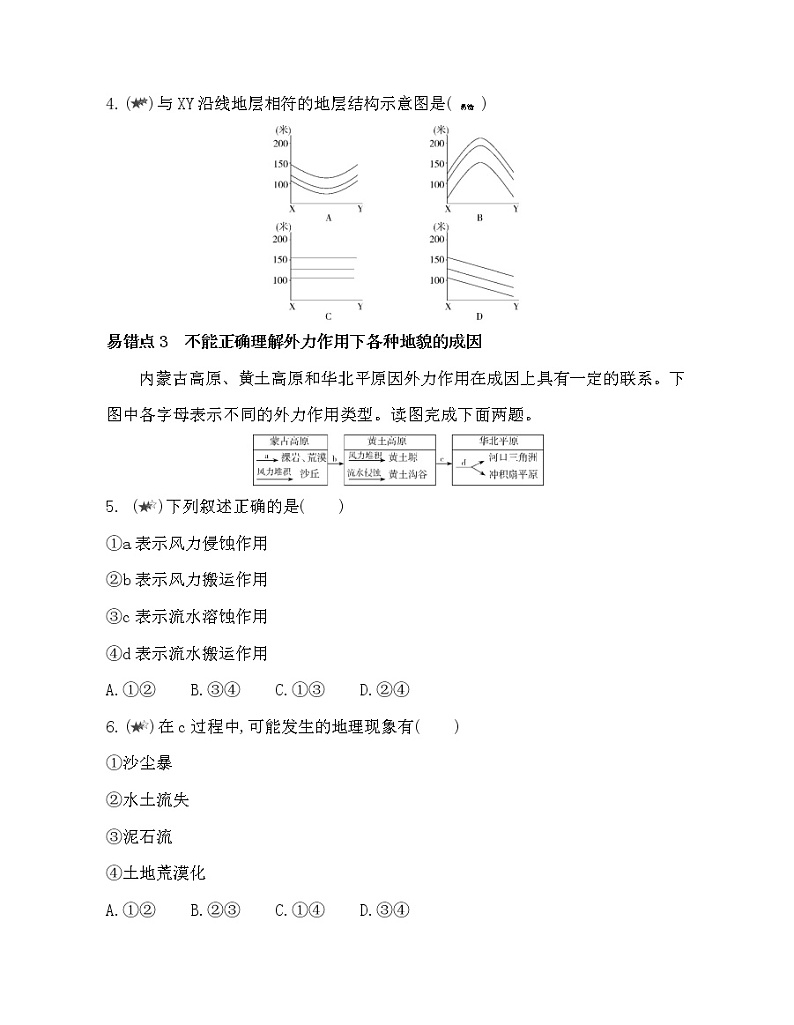 第二单元　地形变化的原因复习提升 试卷02