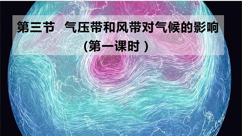 3.3气压带和风带对气候的影响（第一课时） 课件（内含视频）-2021-2022学年高二地理人教版（2019）选择性必修101