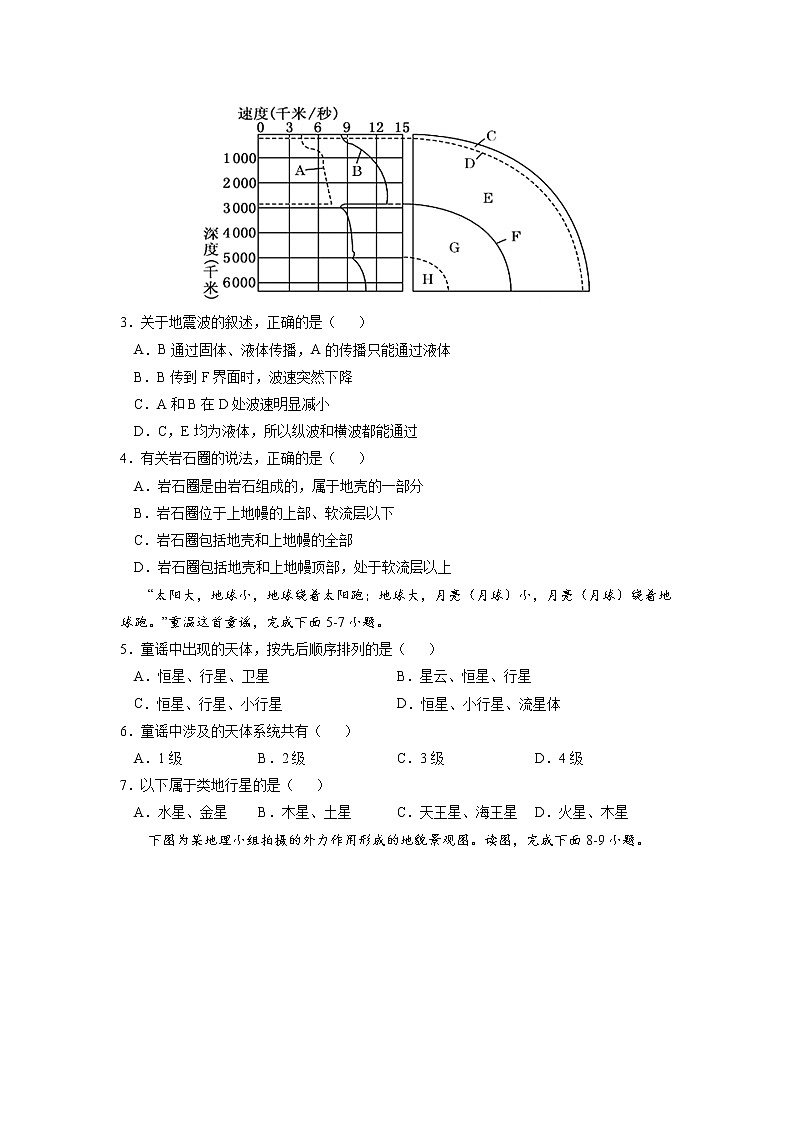 2021-2022学年（中图版2019必修第一册）高一地理上学期高频考题期末测试卷02（word版含答案）02