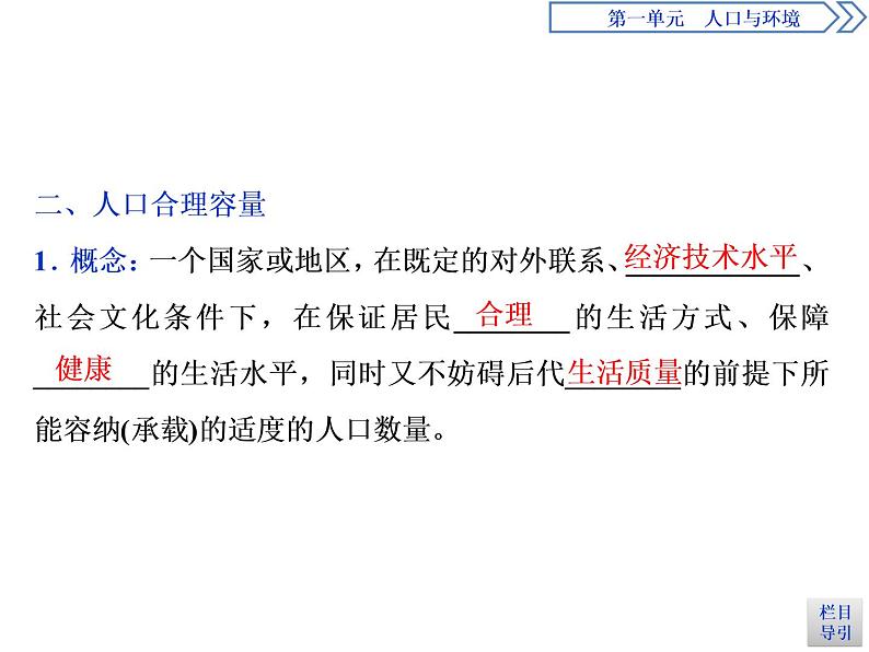 必修2地理新教材鲁教13人口合理容量ppt_2第4页