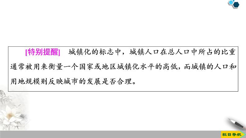 必修2地理新教材鲁教23城镇化ppt_9第8页