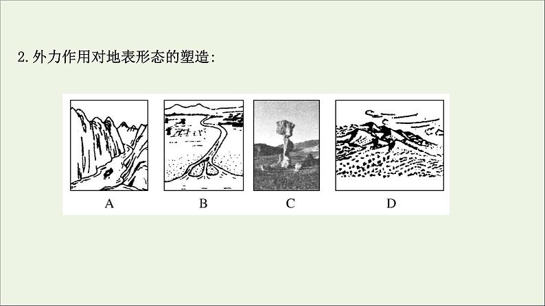 高考地理一轮复习第二单元地表形态的变化第三节外力作用与地表形态课件04