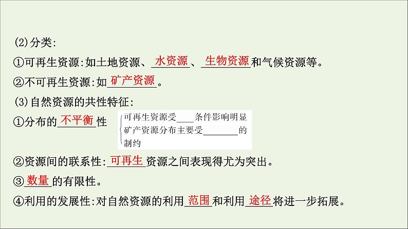 高考地理一轮复习第六单元从人地关系看资源与环境第一节自然资源与人类课件第4页