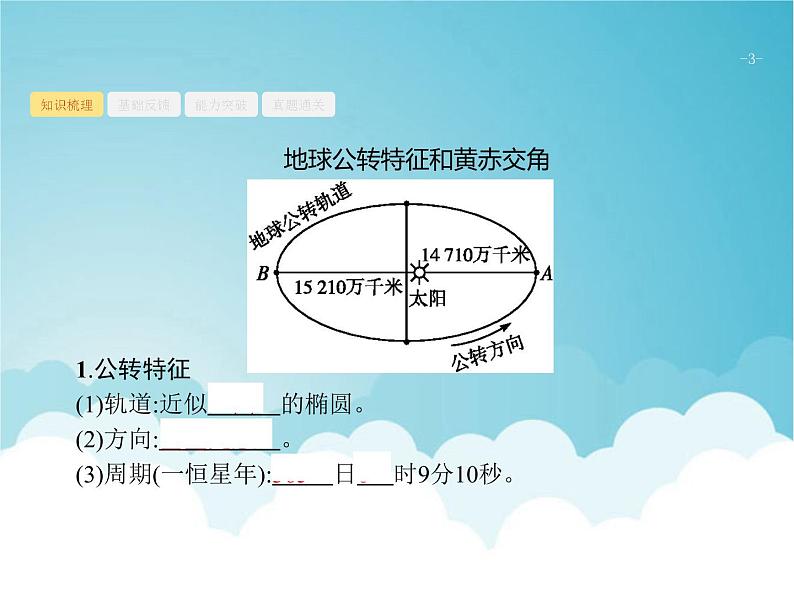 高考地理一轮复习第一部分自然地理第二章第3讲地球的公转及其地理意义课件新人教版03