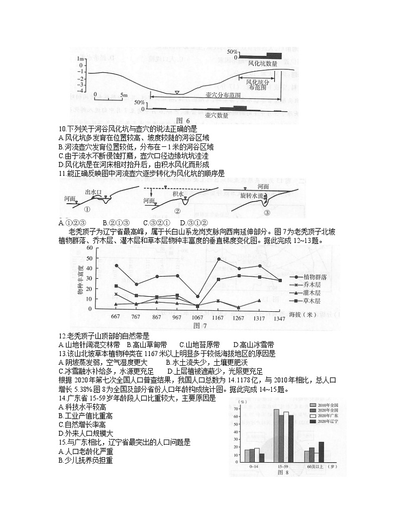 江苏省无锡市2022届高三上学期期中教学质量调研测试地理试题含答案第3页
