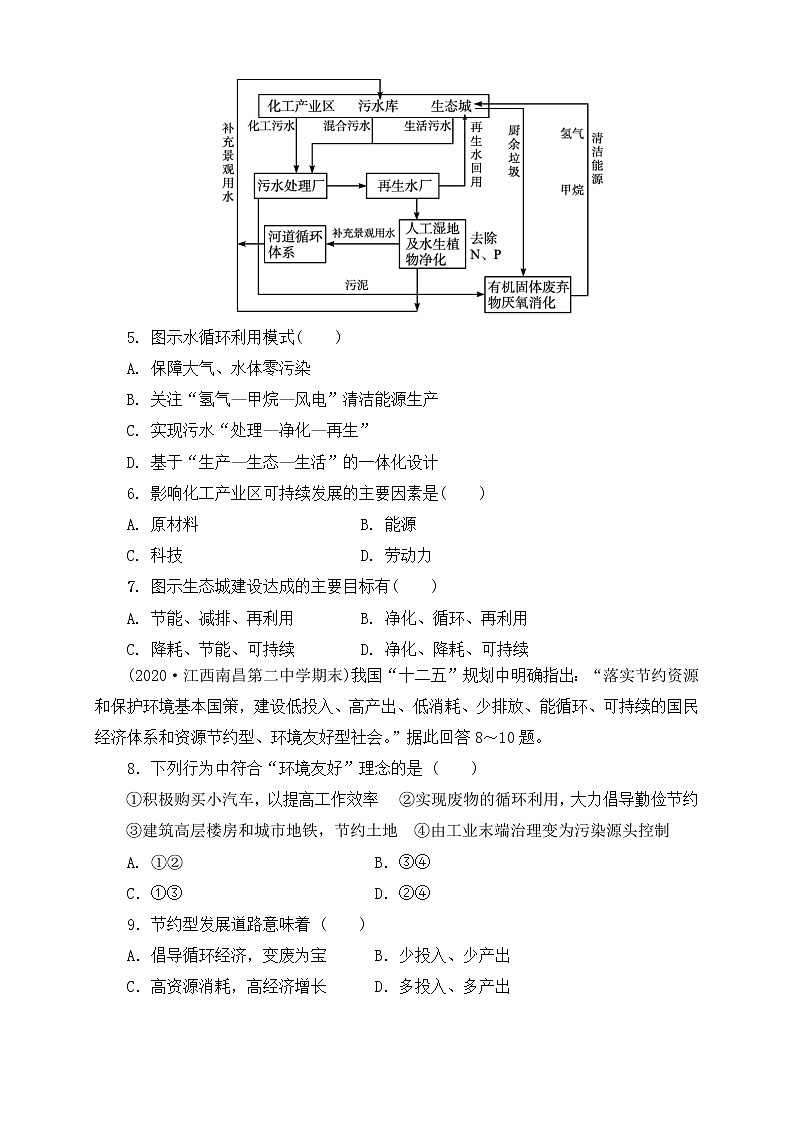 鲁教版地理选择性必修3 第一单元 单元活动（同步训练）02