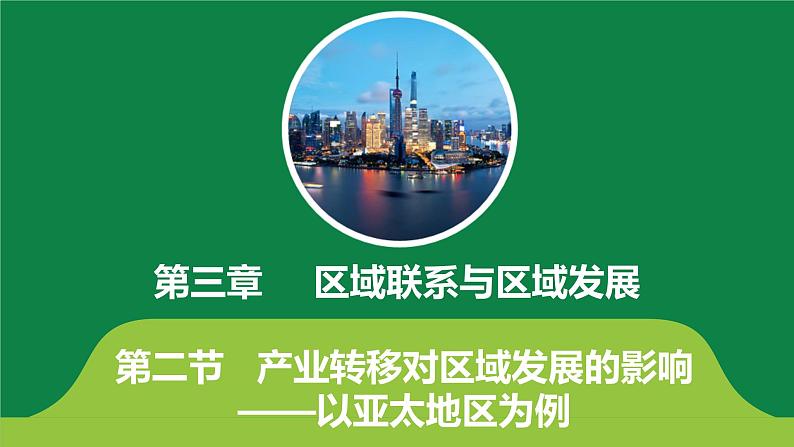 3.2产业转移对区域发展的影响——以亚太地区为例 课件PPT（鲁教版2019选择性必修201