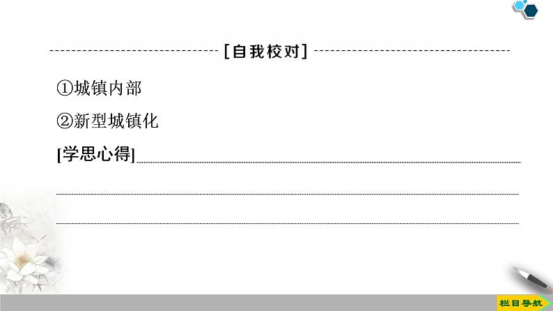 必修2地理新教材鲁教第2单元乡村与城镇单元小结与测评ppt_1204