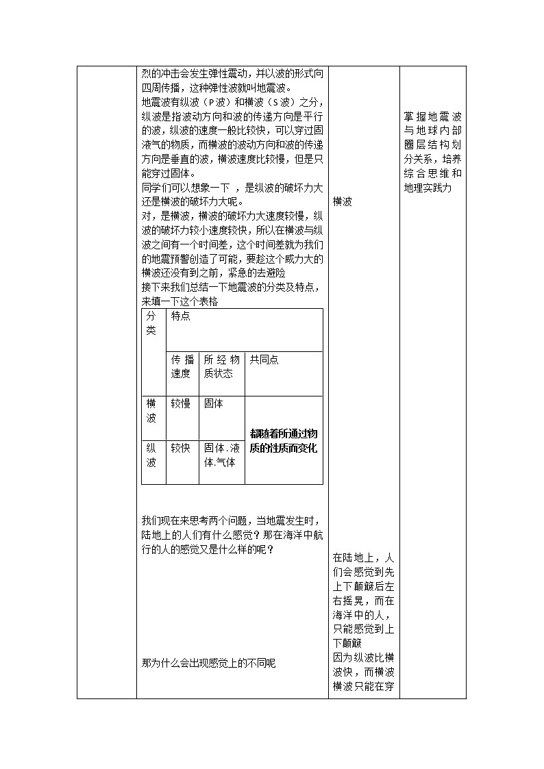 1.4 地球的圈层结构5 教案 高中地理新人教版必修第一册（2021年）02