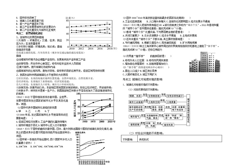 2020-2021学年高中地理新人教版必修第二册 第二章 第二节 城镇化 导学案02