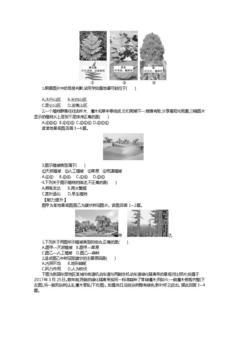 2021-2022学年高中地理新人教版必修第一册 5.1植被 学案一03