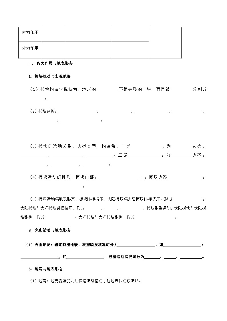 【新教材精创】2.2 地表形态的变化（第1课时）导学案-湘教版高中地理选择性必修Ⅰ02