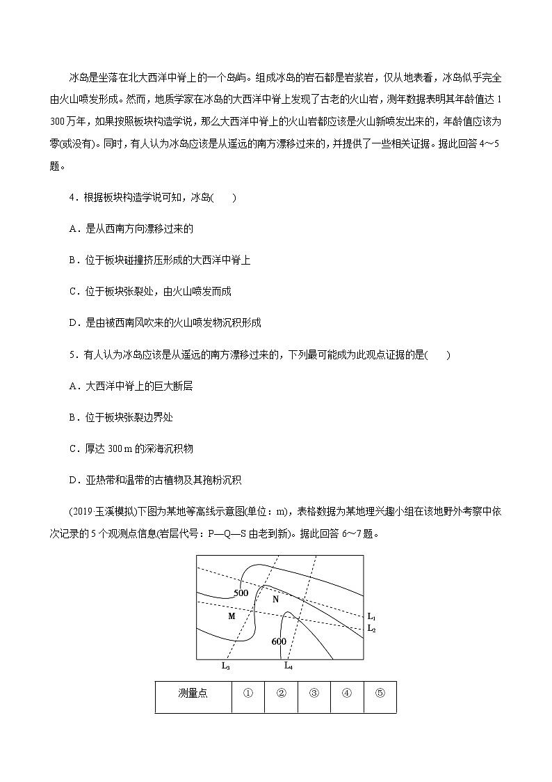 【新教材精创】2.2 地形变化的动力（第1课时）同步训练-鲁教版高中地理选择性必修Ⅰ02