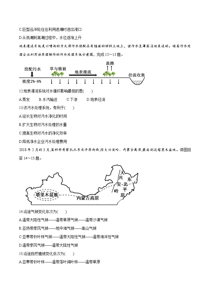 【新教材精创】期末测试卷（二）（1）-鲁教版高中地理必修第一册03