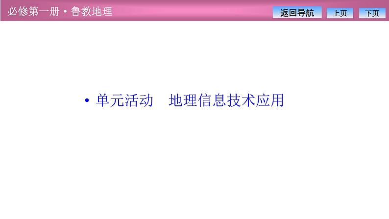 第四单元  单元活动　地理信息技术应用课件PPT第1页