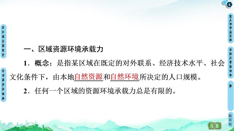 第1单元 第3节　人口合理容量 课件—2020-2021学年鲁教版（2019）地理必修2(共69张PPT)第4页