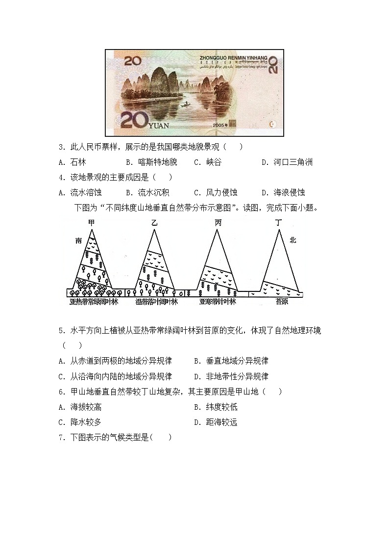 山西省师范大学实验学校2021-2022学年高二上学期第二次月考地理试题含答案02
