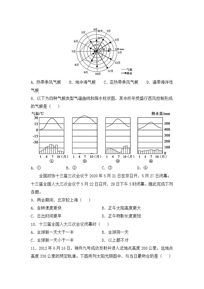 山西省师范大学实验学校2021-2022学年高二上学期第二次月考地理试题含答案03