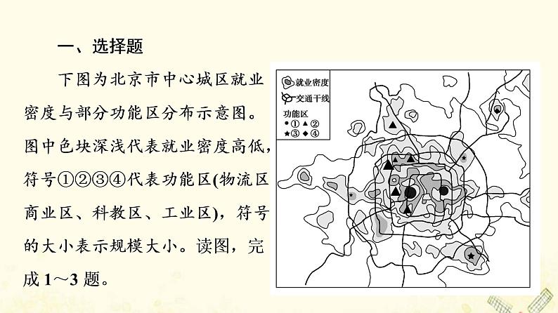 2022届高考地理一轮复习课后集训22城镇内部空间结构课件02