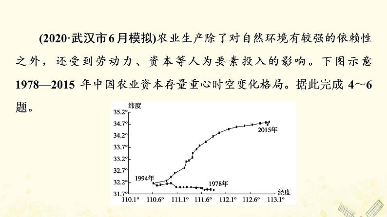 2022届高考地理一轮复习课后集训24农业的区位选择课件07