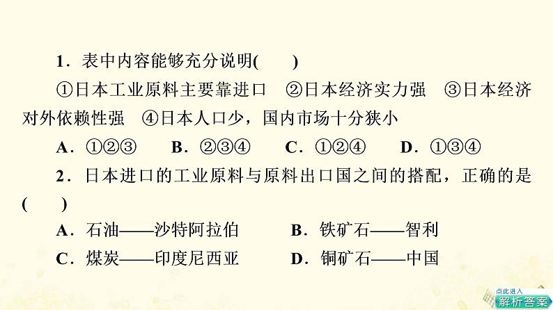 2022届高考地理一轮复习课后集训43世界主要国家课件03