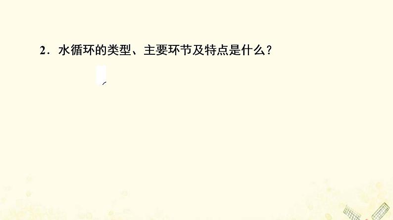 2022届高考地理一轮复习第1部分自然地理第3章第1讲自然界的水循环课件06