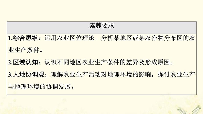 2022届高考地理一轮复习第2部分人文地理第9章第1讲农业的区位选择课件03