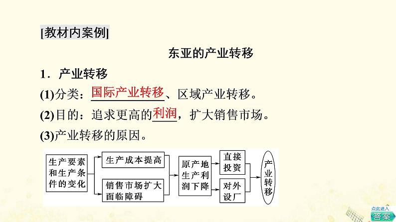 2022届高考地理一轮复习第3部分区域可持续发展第16章第3讲产业转移东亚地区和我国的产业转移课件05